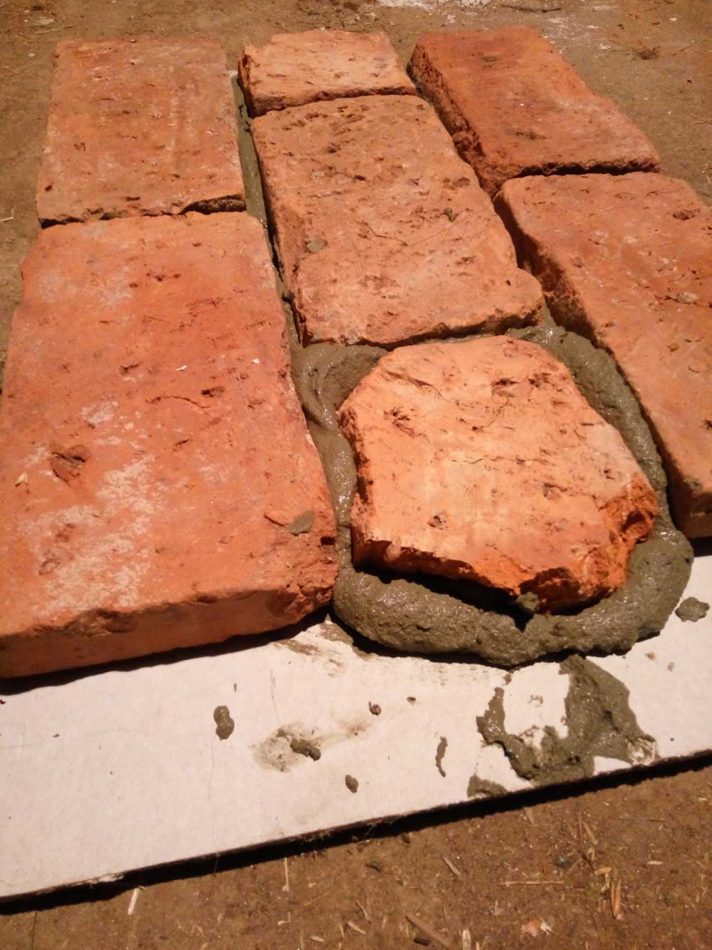 stara opeka polaganje vzorec polozen